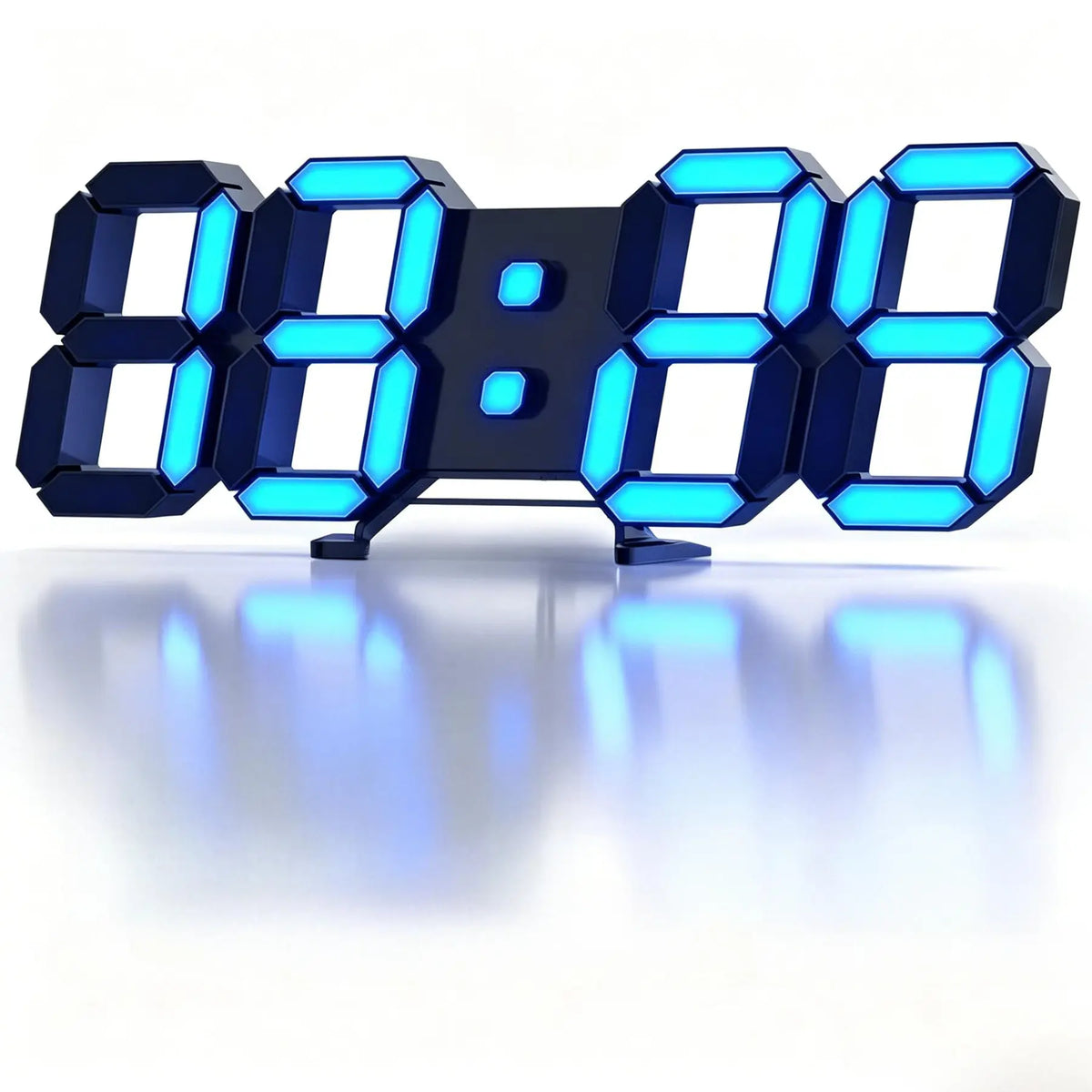 3D LED Digital Lighted Wall Clock with Night Light & Adjustable Brightness – 9-Inch Smart Desk Clock for Bedroom, Kitchen & Office (Time/Date/Temperature)